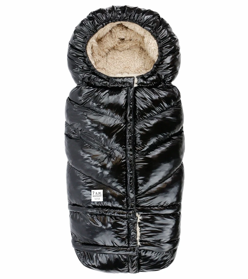 7 A.M. Enfant Blanket 212 Evolution Polar Footmuff - Black Polar 3 7 A.M. Enfant Blanket 212 Evolution Polar Footmuff - Black Polar