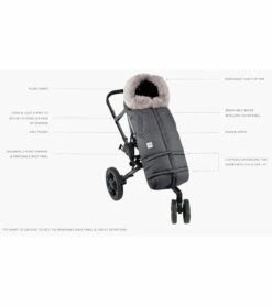 7 A.M. Enfant Blanket 212 Evolution Tundra Footmuff - Heather Grey Dark -Graco Store 7 a m enfant blanket 212 evolution tundra footmuff heather grey dark 61