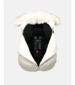 7 A.M. Enfant Car Seat Cocoon Tundra - Heather Beige / White Faux Fur -Graco Store 7 a m enfant car seat cocoon tundra heather beige white faux fur 157