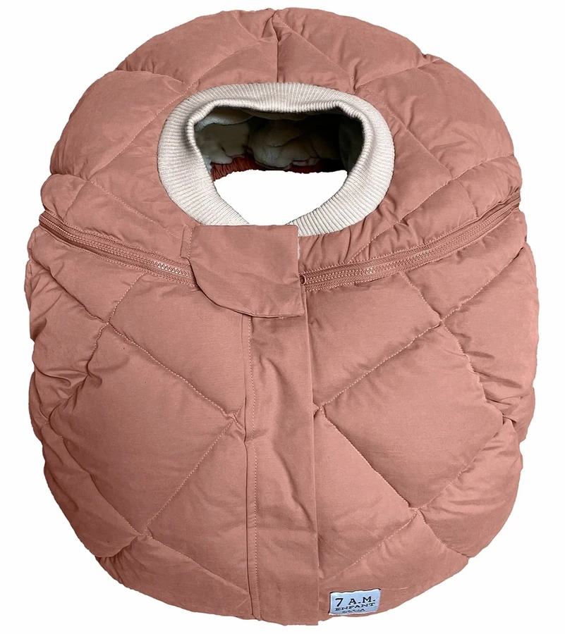 7 A.M. Enfant Cocoon Car Seat Cover - Benji - Rose Dawn Quilted 3 7 A.M. Enfant Cocoon Car Seat Cover - Benji - Rose Dawn Quilted