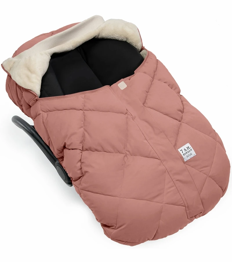 7 A.M. Enfant Cocoon Car Seat Cover - Benji - Rose Dawn Quilted 5 7 A.M. Enfant Cocoon Car Seat Cover - Benji - Rose Dawn Quilted - Image 3