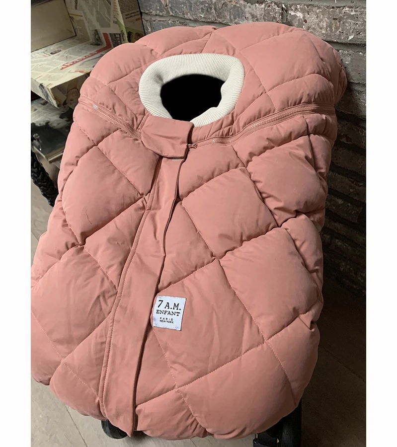 7 A.M. Enfant Cocoon Car Seat Cover - Benji - Rose Dawn Quilted 9 7 A.M. Enfant Cocoon Car Seat Cover - Benji - Rose Dawn Quilted - Image 7