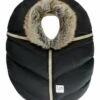 7 A.M. Enfant Cocoon Car Seat Cover - Black Faux Fur -Graco Store 7 a m enfant cocoon car seat cover black faux fur 48