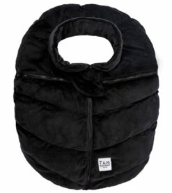7 A.M. Enfant Cocoon Car Seat Cover - Black Velour
