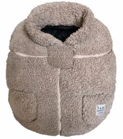 7 A.M. Enfant Cocoon Car Seat Cover - Teddy - Oatmeal Teddy