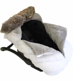 7 A.M. Enfant Cocoon Car Seat Cover - White Faux Fur -Graco Store 7 a m enfant cocoon car seat cover white faux fur 48