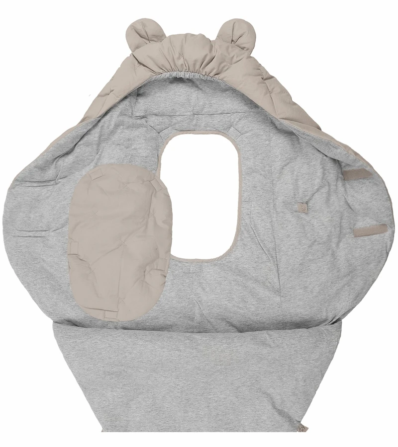 7 A.M. Enfant Nido Bebe Airy Infant Wrap - Brush Beige (0-6m) 6 7 A.M. Enfant Nido Bebe Airy Infant Wrap - Brush Beige (0-6m) - Image 4
