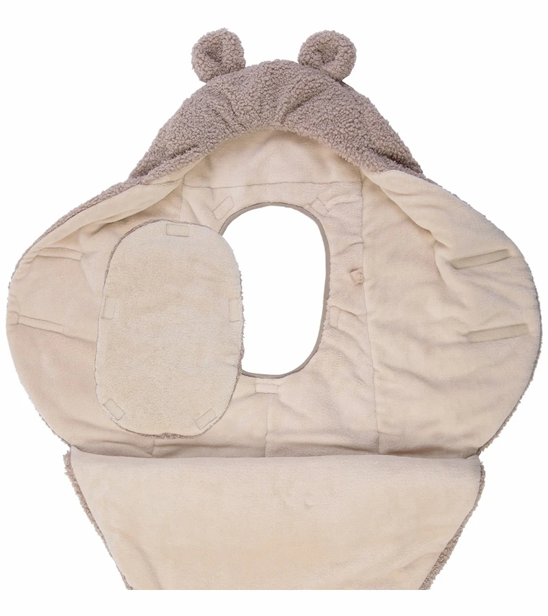 7 A.M. Enfant Nido Bebe Teddy Infant Wrap - Oatmeal Teddy (0-6m) 6 7 A.M. Enfant Nido Bebe Teddy Infant Wrap - Oatmeal Teddy (0-6m) - Image 4