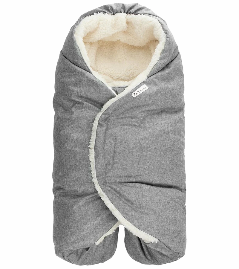 7 A.M. Enfant Nido Cloud Heavyweight Infant Wrap - Core - Heather Grey (6-18m) 3 7 A.M. Enfant Nido Cloud Heavyweight Infant Wrap - Core - Heather Grey (6-18m)