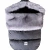 7 A.M. Enfant Plushpod Footmuff - Tundra - Heather Grey Dark - Arctic Faux Fur (0-18m)