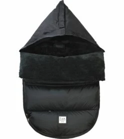 7 A.M. Enfant POD Footmuff, Medium/Large (18M-3T) - Black Plush