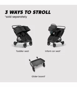 Baby Jogger City Mini GT2 Side By Side Double Stroller, All-Terrain Package - Jet -Graco Store baby jogger city mini gt2 side by side double stroller all terrain package jet 16