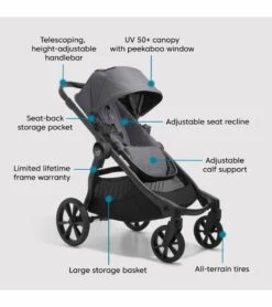 Baby Jogger City Select 2 + City GO Travel System - Radiant Slate 11 Baby Jogger City Select 2 + City GO Travel System - Radiant Slate -Graco Store baby jogger city select 2 city go travel system radiant slate 145
