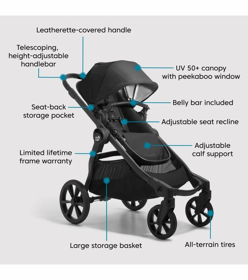 Baby Jogger City Select 2 Double Stroller Bundle - Eco Collection - Pure Mulberry 4 Baby Jogger City Select 2 Double Stroller Bundle - Eco Collection - Pure Mulberry - Image 2