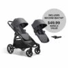 Baby Jogger City Select 2 Double Stroller Bundle - Radiant Slate -Graco Store baby jogger city select 2 double stroller bundle radiant slate 153