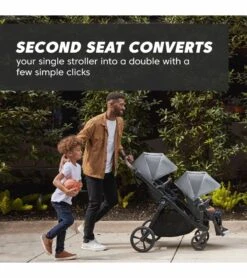 Baby Jogger City Select 2 Double Stroller, Sibling Essentials Package - Harbor Grey -Graco Store baby jogger city select 2 double stroller sibling essentials package harbor grey 126