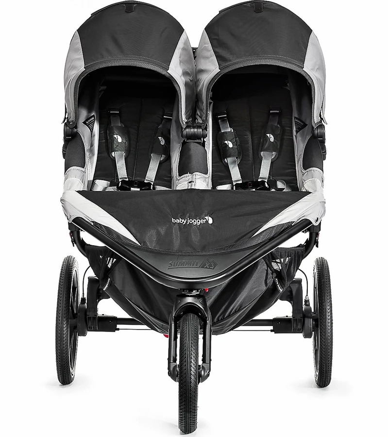 Baby Jogger Summit X3 Double Jogging Stroller - Black / Gray 4 Baby Jogger Summit X3 Double Jogging Stroller - Black / Gray - Image 2