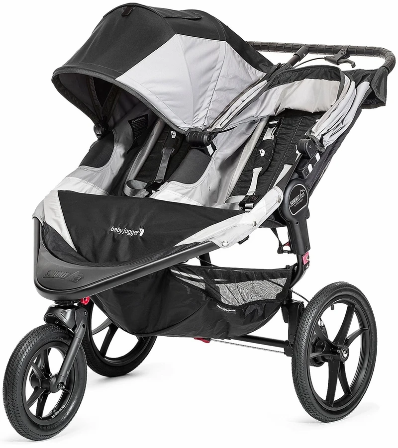 Baby Jogger Summit X3 Double Jogging Stroller - Black / Gray 6 Baby Jogger Summit X3 Double Jogging Stroller - Black / Gray - Image 4