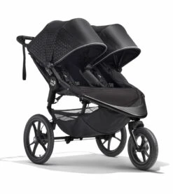 Baby Jogger Summit X3 Double Jogging Stroller - Midnight Black