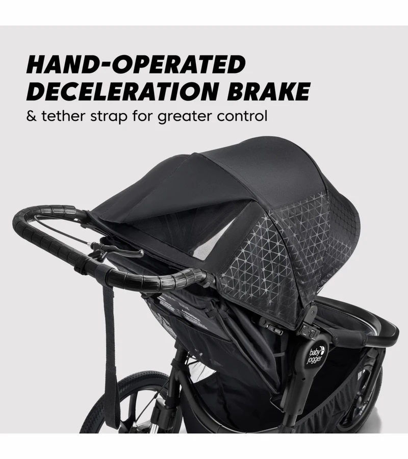 Baby Jogger Summit X3 Single Jogging Stroller - Midnight Black 7 Baby Jogger Summit X3 Single Jogging Stroller - Midnight Black - Image 5