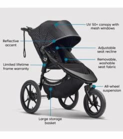 Baby Jogger Summit X3 Single Jogging Stroller - Midnight Black 13 Baby Jogger Summit X3 Single Jogging Stroller - Midnight Black -Graco Store baby jogger summit x3 single jogging stroller midnight black 11