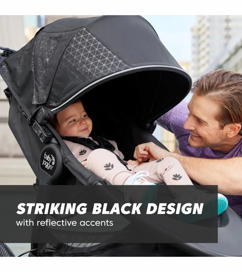 Baby Jogger Summit X3 Single Jogging Stroller - Midnight Black 6 Baby Jogger Summit X3 Single Jogging Stroller - Midnight Black - Image 4