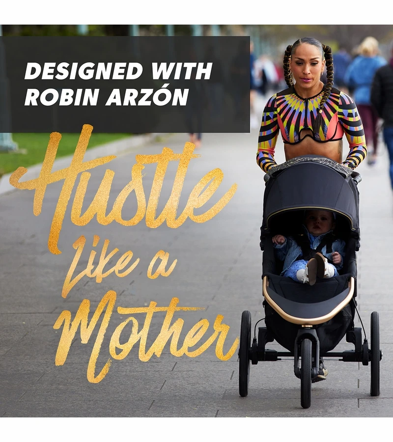 Baby Jogger X Robin Arzon Summit X3 Jogging Stroller + City GO 2 Travel System Bundle - City Royalty / Slate 5 Baby Jogger X Robin Arzon Summit X3 Jogging Stroller + City GO 2 Travel System Bundle - City Royalty / Slate - Image 3