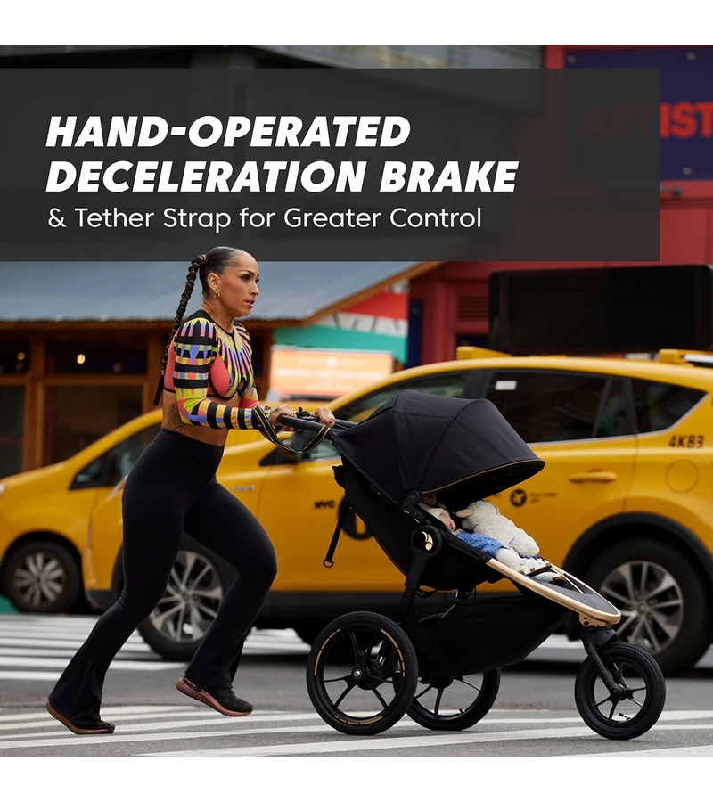 Baby Jogger X Robin Arzon Summit X3 Jogging Stroller + City GO 2 Travel System Bundle - City Royalty / Slate 6 Baby Jogger X Robin Arzon Summit X3 Jogging Stroller + City GO 2 Travel System Bundle - City Royalty / Slate - Image 4