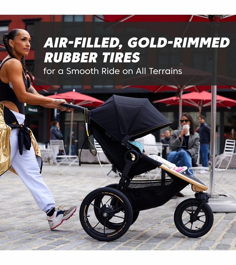 Baby Jogger X Robin Arzon Summit X3 Jogging Stroller + City GO 2 Travel System Bundle - City Royalty / Slate 7 Baby Jogger X Robin Arzon Summit X3 Jogging Stroller + City GO 2 Travel System Bundle - City Royalty / Slate - Image 5