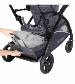 Baby Trend Sit N Stand 5-in-1 Shopper Double Stroller - Blue Mist -Graco Store baby trend sit n stand 5 in 1 shopper double stroller blue mist 56