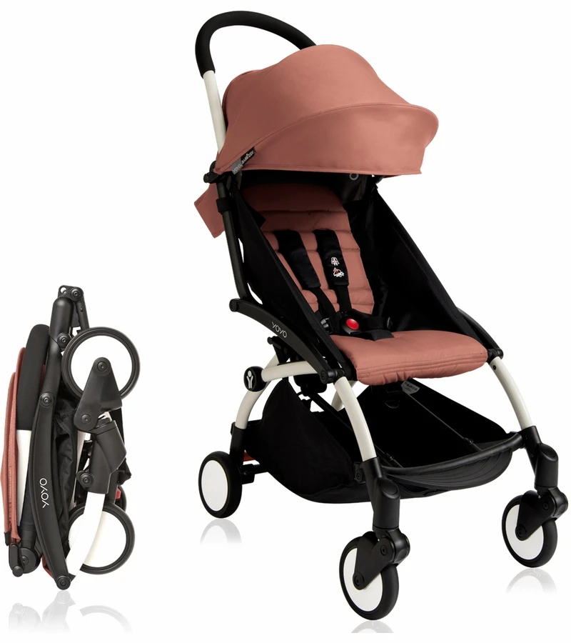 Babyzen 2018 / 2019 Yoyo+ 6+ Compact Stroller - White / Ginger 3 Babyzen 2018 / 2019 Yoyo+ 6+ Compact Stroller - White / Ginger