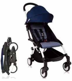 Babyzen Yoyo+ 6+ Compact Stroller - White / Air France Blue