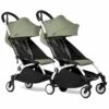 Babyzen YOYO Connect Double Stroller 6+ / 6+ Bundle - White / Olive 2 Babyzen YOYO Connect Double Stroller 6+ / 6+ Bundle - White / Olive -Graco Store babyzen yoyo connect double stroller 6 6 bundle white olive 55