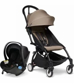 Babyzen YOYO2 6+ & Clek Liingo Travel System - Black / Taupe