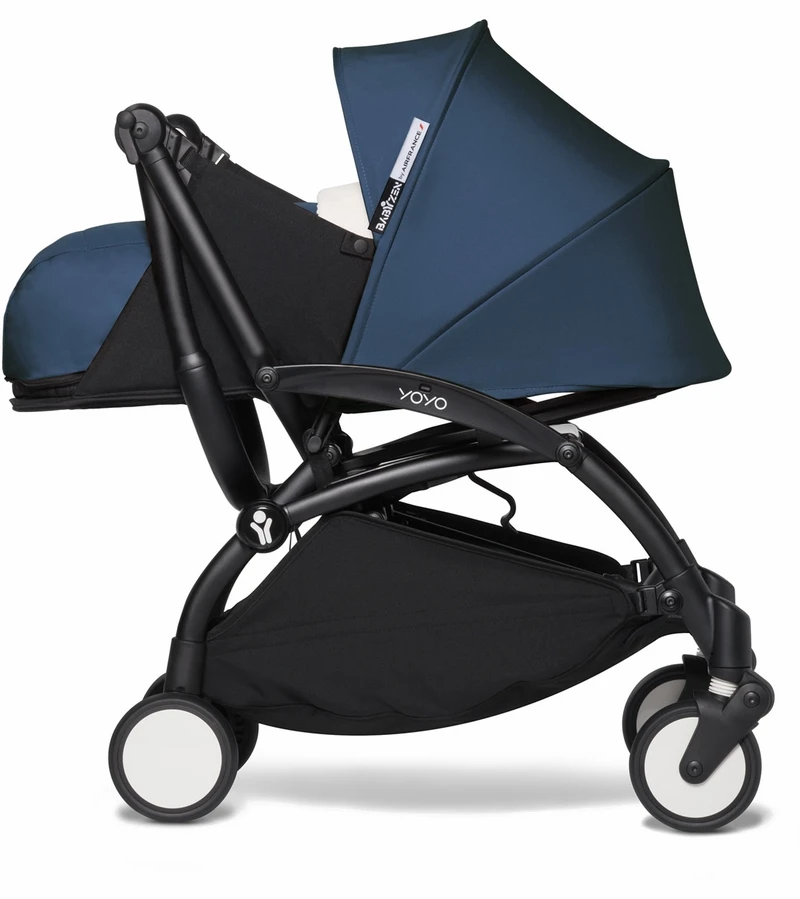 Babyzen YOYO2 Ultra Compact 0+ Stroller - Black / Air France Blue 5 Babyzen YOYO2 Ultra Compact 0+ Stroller - Black / Air France Blue - Image 3