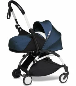 Babyzen YOYO2 Ultra Compact Complete 0+/6+ Stroller - White / Air France Blue -Graco Store babyzen yoyo2 ultra compact 0 stroller white air france blue 45