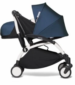 Babyzen YOYO2 Ultra Compact 0+ Stroller - White / Air France Blue -Graco Store babyzen yoyo2 ultra compact 0 stroller white air france blue 47