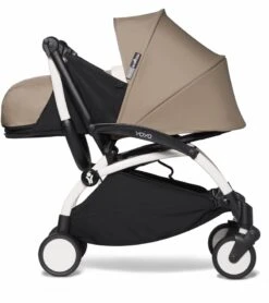 Babyzen YOYO2 Ultra Compact 0+ Stroller - White / Taupe -Graco Store babyzen yoyo2 ultra compact 0 stroller white taupe 46