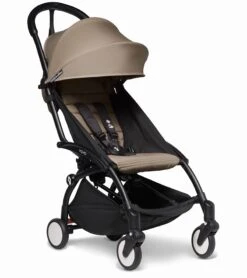 Babyzen YOYO2 Ultra Compact 6+ Stroller (One Box) - Black / Taupe