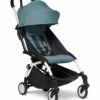 Babyzen YOYO2 Ultra Compact 6+ Stroller (One Box) - White / Aqua -Graco Store babyzen yoyo2 ultra compact 6 stroller one box white aqua 82