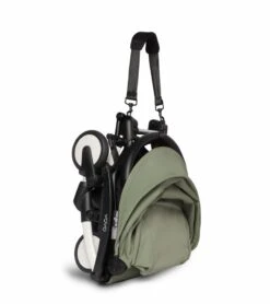 Babyzen YOYO2 Ultra Compact 6+ Stroller - White / Olive -Graco Store babyzen yoyo2 ultra compact 6 stroller white olive 102