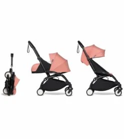 Babyzen YOYO2 Ultra Compact Complete 0+/6+ Stroller - Black / Ginger