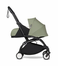 Babyzen YOYO2 Ultra Compact Complete 0+/6+ Stroller & Rolling Bag Bundle - White / Olive -Graco Store babyzen yoyo2 ultra compact complete 0 6 stroller rolling bag bundle black olive 112