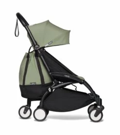 Babyzen YOYO2 Ultra Compact Complete 0+/6+ Stroller & Rolling Bag Bundle - White / Olive -Graco Store babyzen yoyo2 ultra compact complete 0 6 stroller rolling bag bundle black olive 113