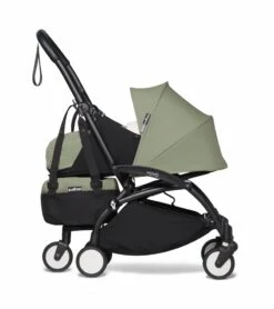 Babyzen YOYO2 Ultra Compact Complete 0+/6+ Stroller & Rolling Bag Bundle - White / Olive -Graco Store babyzen yoyo2 ultra compact complete 0 6 stroller rolling bag bundle black olive 114