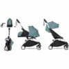 Babyzen YOYO2 Ultra Compact Complete 0+/6+ Stroller & Rolling Bag Bundle - White/Aqua -Graco Store babyzen yoyo2 ultra compact complete 0 6 stroller rolling bag bundle white aqua 116