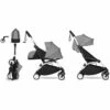 Babyzen YOYO2 Ultra Compact Complete 0+/6+ Stroller & Rolling Bag Bundle - White/Grey -Graco Store babyzen yoyo2 ultra compact complete 0 6 stroller rolling bag bundle white grey 116
