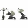 Babyzen YOYO2 Ultra Compact Complete 0+/6+ Stroller & Rolling Bag Bundle - White / Olive -Graco Store babyzen yoyo2 ultra compact complete 0 6 stroller rolling bag bundle white olive 132