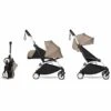 Babyzen YOYO2 Ultra Compact Complete 0+/6+ Stroller - White / Taupe -Graco Store babyzen yoyo2 ultra compact complete 0 6 stroller white taupe 153