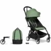 Babyzen YOYO2 Ultra Compact Complete 6+ Stroller & Rolling Bag Bundle - Black/Peppermint -Graco Store babyzen yoyo2 ultra compact complete 6 stroller rolling bag bundle black peppermint 152